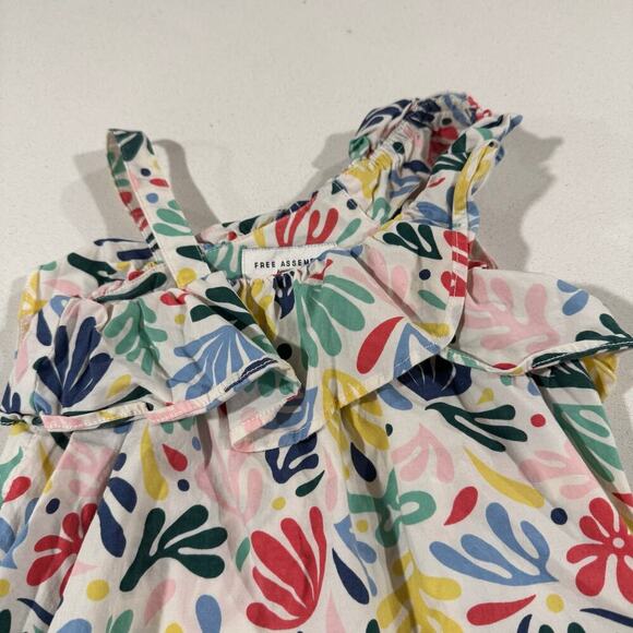 Free Assembly XS (4/5) Girl Multicolor Tropical Dress - Picture 6 of 6